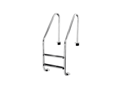 Escalera Estándar RUEX 2 Peldaños – Acero Inoxidable Acabado Pulido