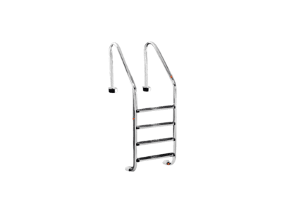 Escalera Estándar RUEX 4 Peldaños – Acero Inoxidable Tubo 42mm