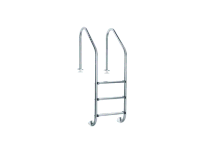 Escalera para Piscina 3 Peldaños Instalación en Madera Panda Pool Products