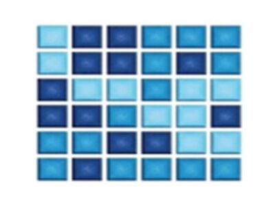 Mosaico AZUL 3 PANDA POOL de Vidrio Fusionado 4 mm (Caja 2.14 m²)