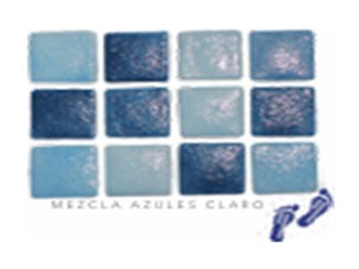 Mosaico MEZCLA DE AZULES CLAROS RUEX Línea Española 2.5x2.5 (Caja)