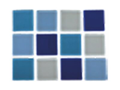 Mosaico MEZCLA DE AZUL ESPACIAL RUEX Vetrowater Glass 2.5x2.5 (Caja)