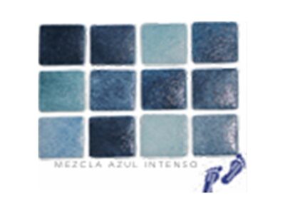 Mosaico MEZCLA DE AZUL INTENSO RUEX Línea Española 2.5x2.5 (Caja)