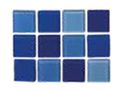 Mosaico MEZCLA DE AZULES CRISTAL RUEX Vetrowater Glass 2.5x2.5 (Caja)