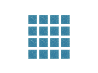Mosaico Vitron Serie Venecia Azul Cancún 2cm x 2cm (Papel) Caja 2.14m2