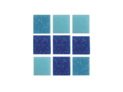 Mosaico Vitron Serie Venecia Mezcla Claros 2cm x 2cm (Papel) Caja 2.14m2